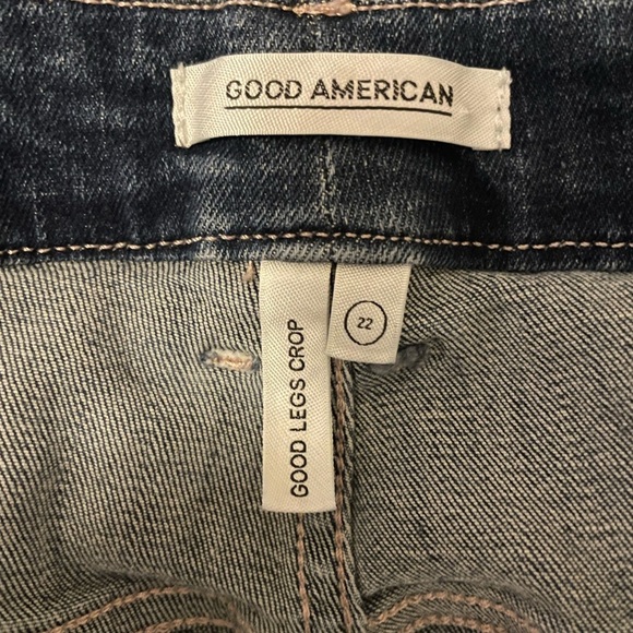 Good American Good Legs Crop Jeans Size 22 - Picture 10 of 12